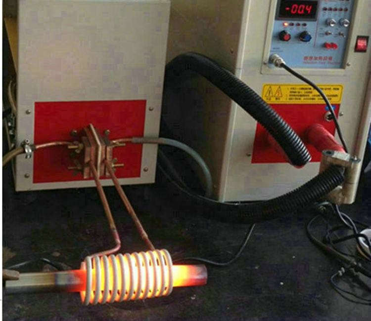 沙钢螺纹钢筋 竖向螺纹钢棒料热处理退火机 超音频加热机