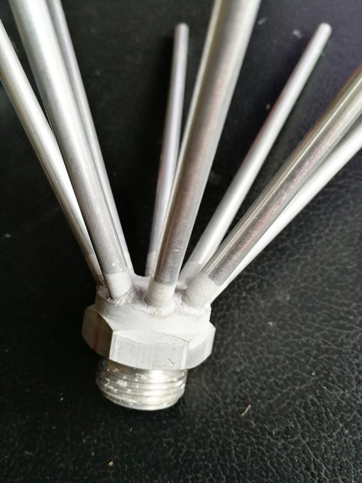 铝分流头焊接效果